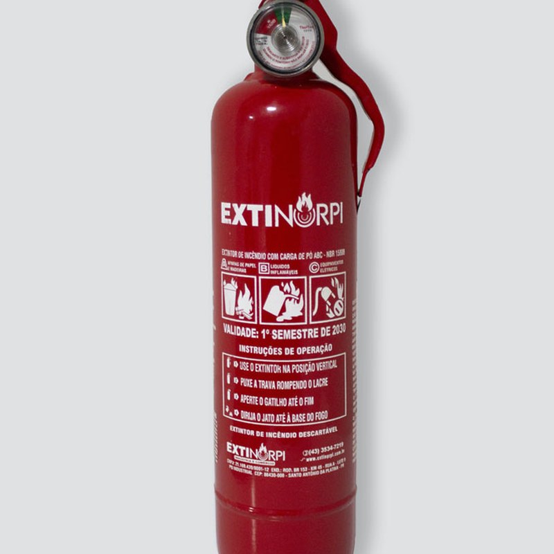Extintor ABC 0,9 Kg — Modelo Universal